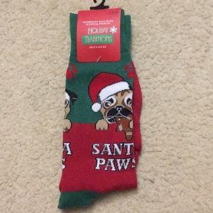 Christmas pug socks
